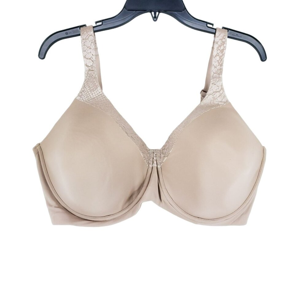 Leading Lady Luxe Side Smoothing Bra Size 44F Nude Underwire